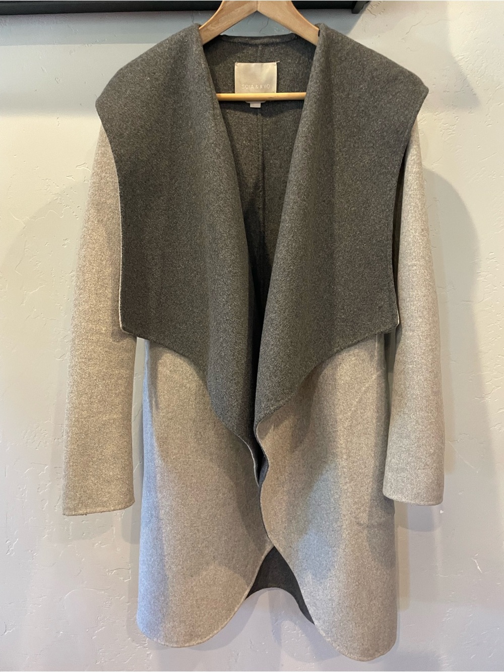 Soia & Kyo Samia Double-Face Wool Wrap Coat S ret.$495